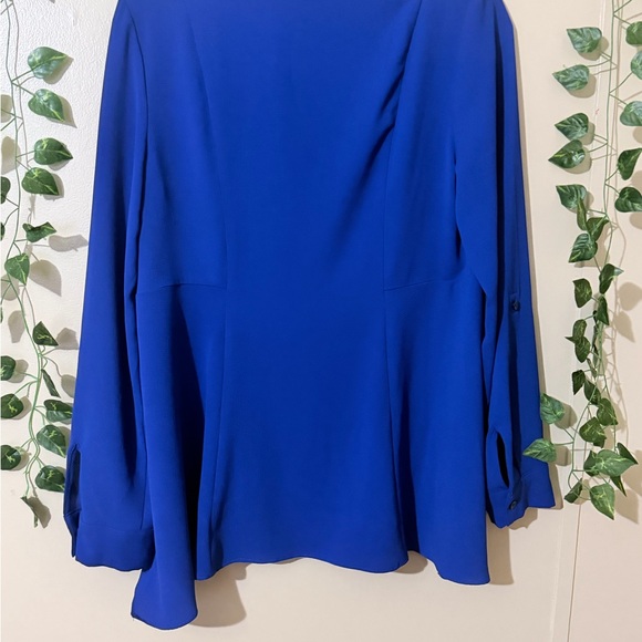 Rafaella Royal Blue Blouse with Zipper Accents - Picture 8 of 9